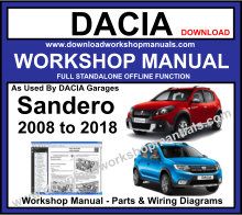 Dacia Sandero Service Repair Workshop Manual